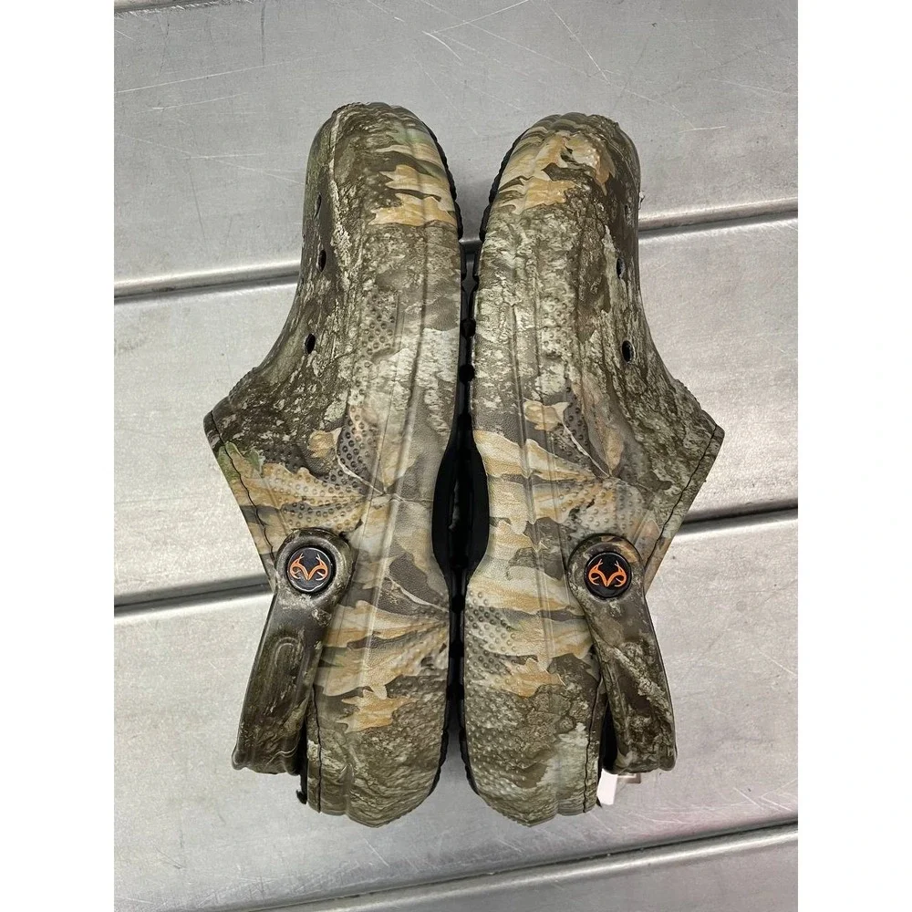 Crocs Real Tree APX Lined Classic Clog Mens 8 Womens 10‎ Camo Comfort